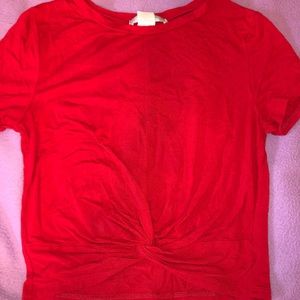 🍉Twist front crop top